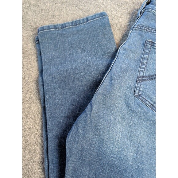 Urban Star Men's Stretch Straight Leg Premium Jeans Dark Blue 34x34 5 Pocket - Picture 4 of 12